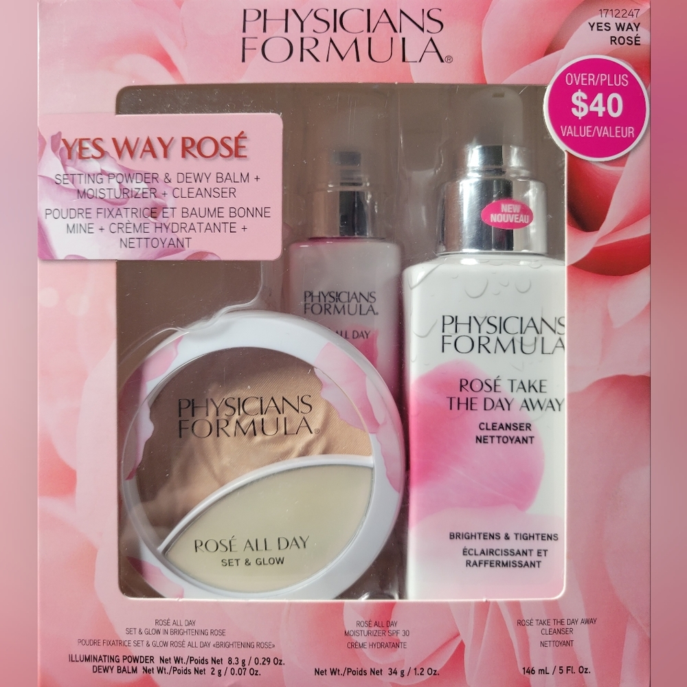 NWT PHYSICIANS FORMULA ROSE ALL DAY Gift Set